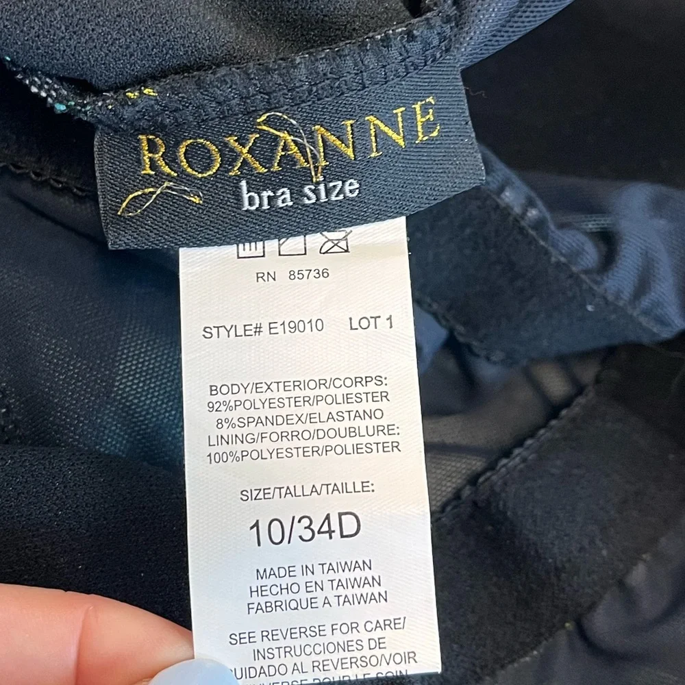 Roxanne Sarong Front Swimdress Swim Dress Swimsuit One Piece Bra Size 10 34D